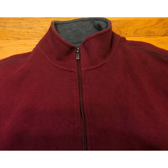 Paradise Collection Men's Sz XXL Red Full Zip Cardigan Sweater Sweatshirt - Picture 3 of 8